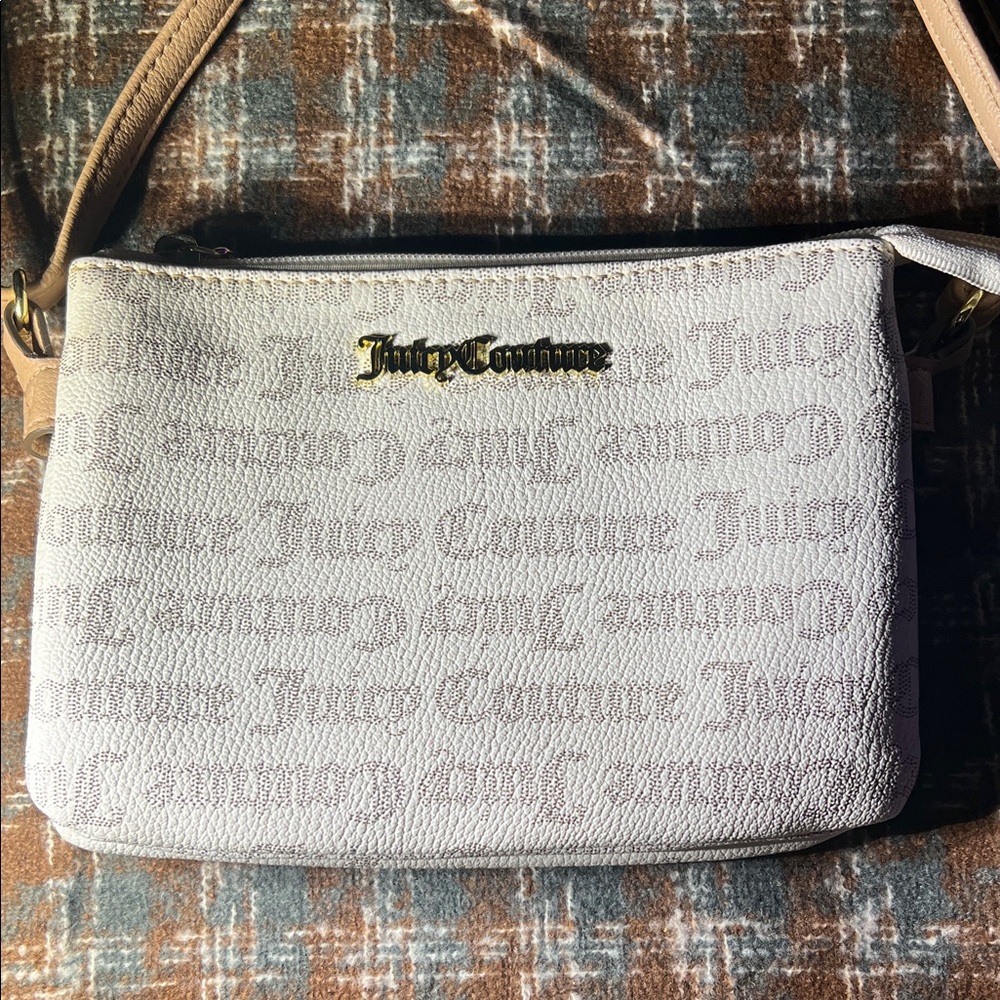 Juicy Couture Cream and Tan Crossbody Bag